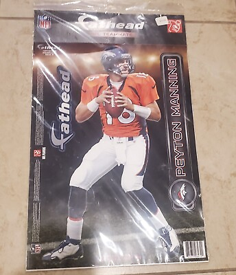 #ad FATHEAD Broncos Peyton Manning Decals 9quot; X 16.5quot; Denver Broncos Sticker Large $16.00