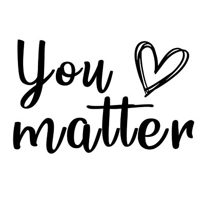 #ad You Matter Quotes Decal Vinyl You Matter Sticker for Car Home Wall Door Window $9.70