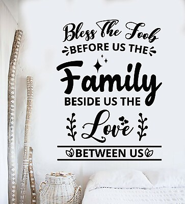 #ad Vinyl Wall Decal Family Love Home Living Room Quote Words Stickers Mural g5067 $69.99
