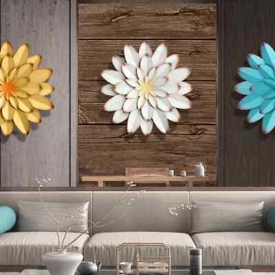 #ad #ad Artificial Flower Wall Decor Ornament Art Wall Hanging Crafts Living Room $37.60
