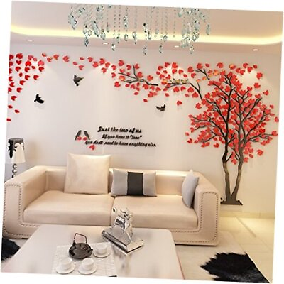 #ad #ad DIY 3D Giant Couple Tree Wall Decals Wall Stickers Crystal Acrylic Wall Décor $85.86