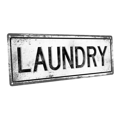 #ad Laundry Metal Sign; Wall Decor for Bath or Laundry $29.99