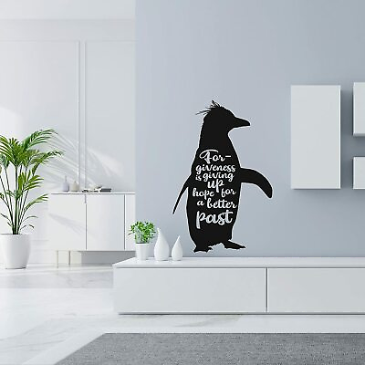 #ad Forgiveness Quote Penguin Animal Wall Art Stickers for Kids Home Room Decals $12.50