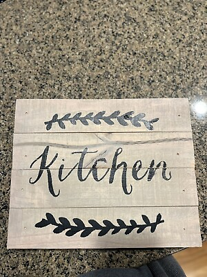 #ad Shabby Rustic Chic Kitchen Sign Plaque Wood Farmhouse Decorations $19.99
