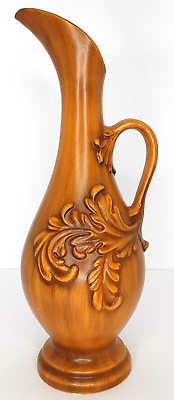 #ad Haeger Pottery 8097 Peasant Gold Vase Mid Century Modern Home Decor $13.99