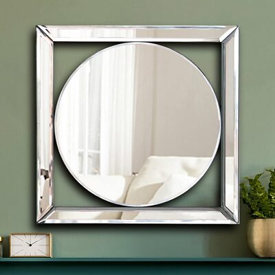 #ad Square Mirrored Wall Decor Decorative Mirror Wall Mounted Accent Mirrors 12x1... $23.37