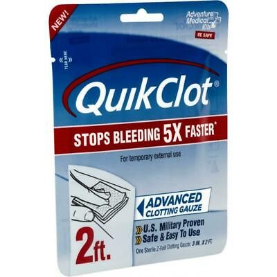 #ad QuikClot 5020 0025 Advanced Clotting Gauze 3quot; x 2#x27; EXP 05 26 $15.99