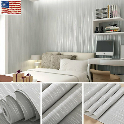 #ad 3D Wallpaper Non Woven Fabric Sticker Self Adhesive Living Study Room Decoration $18.39