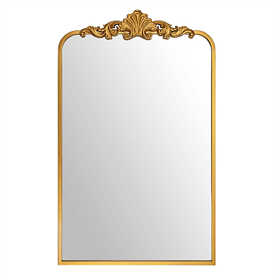 #ad Wall Mirror Traditional Baroque Mirror Gold Framed Mirror for Bathroom Entryw $171.21