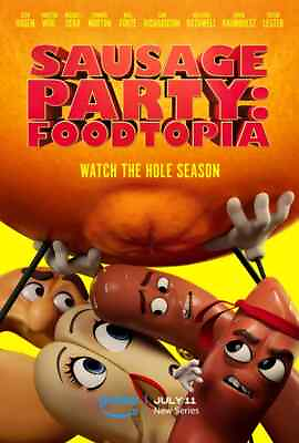 #ad Sausage Party Foodtopia tv Poster Custom Highest Quality Photo Wall Art $9.99