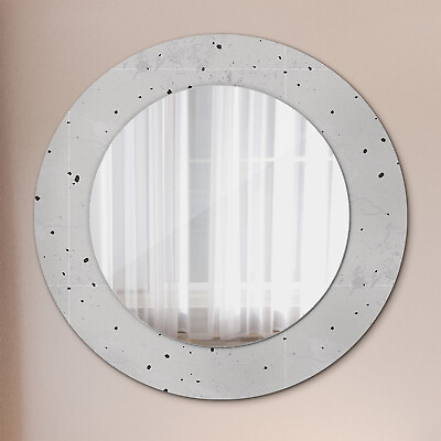#ad #ad Wall Mounted Mirror with Glass printed Frame Home Decoration Concrete texture $253.95