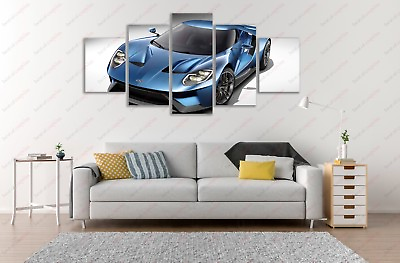 #ad #ad 2017 Ford GT Super Car Classic Canvas Print Poster Art Home Decor Wall Art $165.83