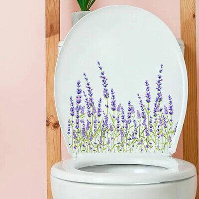 #ad Flower Bird Toilet Sticker Self Adhesive Removable Bathroom Wall Stickers $7.57