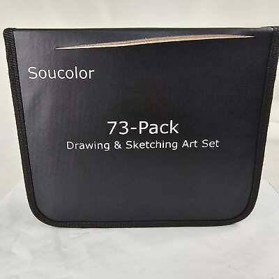 #ad 73 Pack Drawing and Sketching Art Set Soucolor $13.99