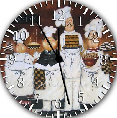 #ad Chef Kitchen Wall Clock G60 Personalized option with adding name $22.00