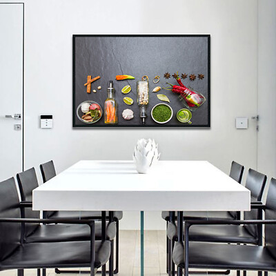 #ad #ad Canvas Poster Kitchen Wall Art Prints Painting Delicious Picture Home Bar Decor $5.68