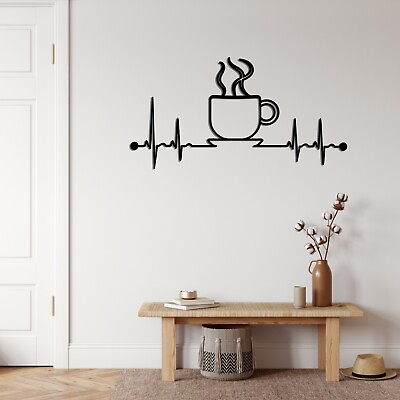 #ad Ekg Coffee Wall Art Wall Decor Wall Hangings Home Decor Livingroom Decor $79.90