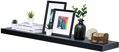 #ad Black Mission Floating Shelves for Wall for Bedroom Living Room and Kitchen $121.99