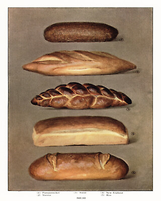 #ad #ad 11711.Decor Poster.Room wall.Home vintage art design.Kitchen art.Bread loaf.Chef $60.00