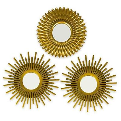 #ad #ad Decorative Round Wall Mirrors Pack of 3 Ideal for Home Bedroom and Gold $28.34