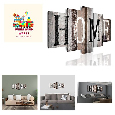 #ad Home Sanctuary Canvas Print Wall Art 5 Pieces Sweet Home Sign Wall Art Bla... $54.99