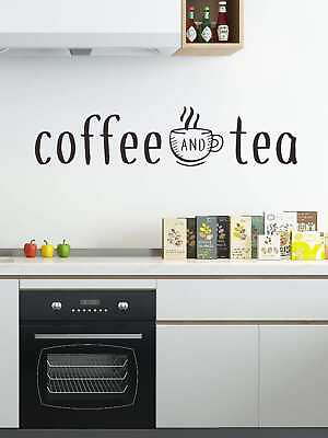 #ad Coffee And Tea Wall Sticker Decorative Wall Art Decal Creative Design for Home $7.64