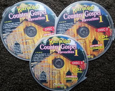 #ad COUNTRY GOSPEL FAVORITES 3 CDG SET CHARTBUSTER HITS KARAOKE 50 SONGS CDG 5102 $27.55