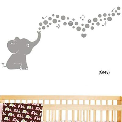 #ad #ad Cute Bubble Elephant Wall Quote Wall Decals Vinyl Stickers Home Decor Wall De... $14.66