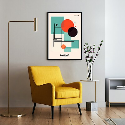 #ad #ad Bauhaus Poster Abstract Geometric Modern Wall Art Art Decor Interior Decor $24.00
