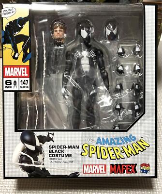 #ad Re release MAFEX No.147 Spider Man Black Costume PSL exp $125.00