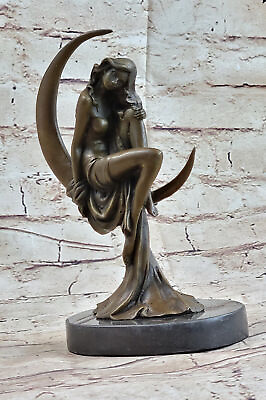 #ad Handcrafted Art Deco Venus on The Moon Hot Cast Museum Quality Artwork Gift $154.50