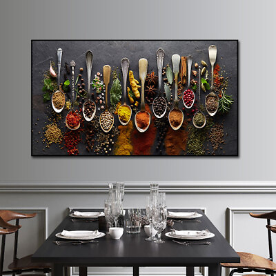 #ad Canvas Painting Kitchen Decoration Posters Prints Wall Art Pictures Home Decor $4.97