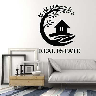 #ad Vinyl Wall Decal Rent Realtor Real Estate Agency House Home Stickers g5447 $19.99