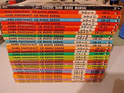 #ad Vintage Lot SAMS Photofact CB Radio Series Manuals 1960 thru 1980. Collectable $20.11