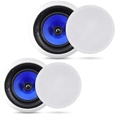 #ad 2 Way In Wall In Ceiling Speaker System Dual 8 Inch 300W Pair of Ceiling Wa... $106.95