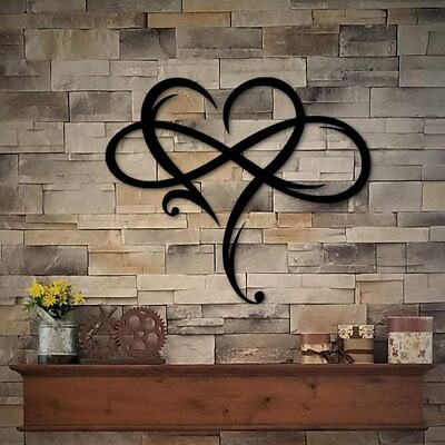 #ad #ad Infinity Heart Wall Decor Unique Infinity Heart Metal Art Wall Decor Love Si... $29.03