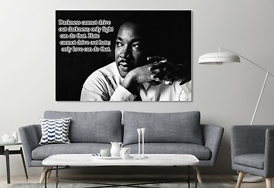 #ad #ad Darkness Cannot Drive Martin Luther King Large Canvas Painting Art Wall Decor $75.84