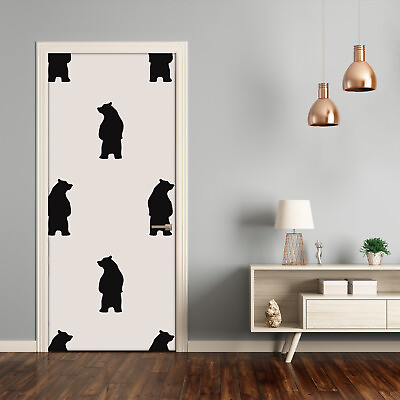 #ad #ad 3D Wall Sticker Decoration Self Adhesive Door Wall Mural Children bears $66.95