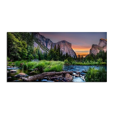 #ad Yosemite Valley National Park Canvas Wall Art American Nature View Painting P... $104.18
