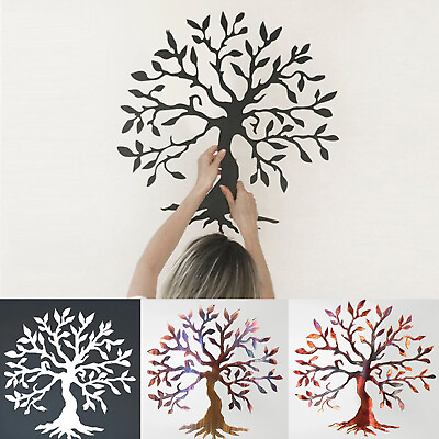 #ad Metal Tree of Life Wall Silhouette Art Indoor Garden Home Gifts Ornamnet Decor $22.99