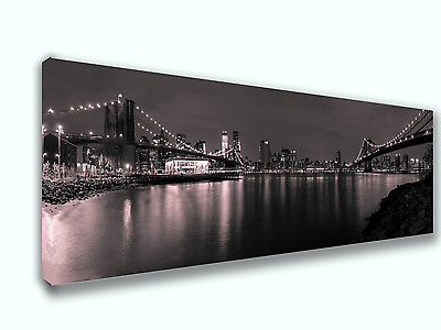 #ad New York Panoramic Picture Canvas Print Home Decor Wall Art $97.50
