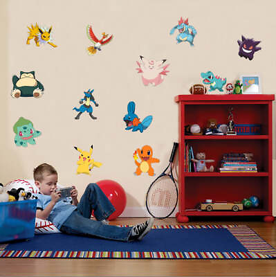 #ad Pokemon Set Characters Wall Sticker Decal WC132 $12.75