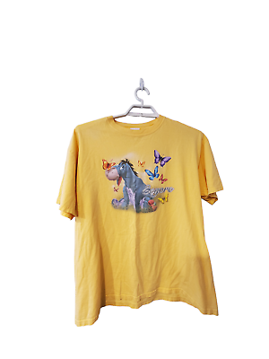 #ad Disney Store tee shirt womens size 2X USA yellow vintage Eeyore $24.97