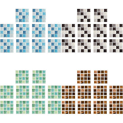 #ad Marble Mosaic Wall Tile Sticker 10 PCS Tile Wall Sticker for Kitchen Backsplash $8.17