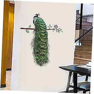 #ad Nature Series Flower Peacock Garden Vinyl Removable DIY Wall Art Mural $12.70