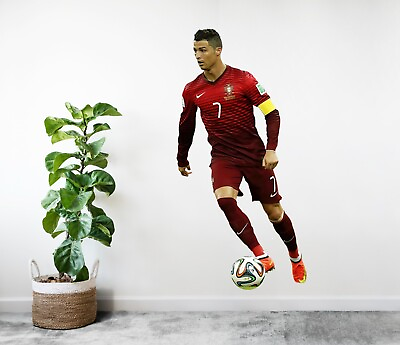 #ad Cristiano Ronaldo Portugal Soccer Football Fathead Style Wall Decal Sticker $39.95