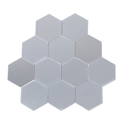 #ad Hexagonal Mirror Wall Stickers: 12 Pieces Modern Removable Home Decor Mirrors $8.22