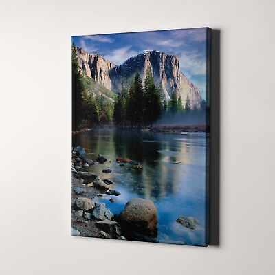 #ad El Capitan Yosemite National Park California Nature Canvas Wall Art Print $49.00