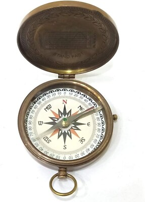 #ad American Compass Antique Vintage Brass Compass Rustic Vintage Home Decor Gifts $26.39