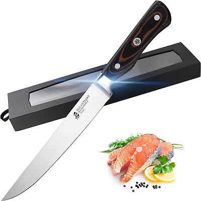 #ad SLICING KNIFE 8quot; TUO Chef Kitchen ultra sharp blade Knife $15.04